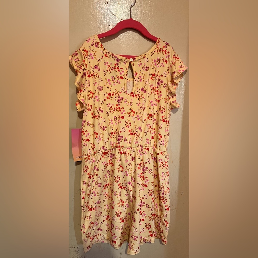 Paper Doll Youth Romper, Yellow, NWT, Size L and S